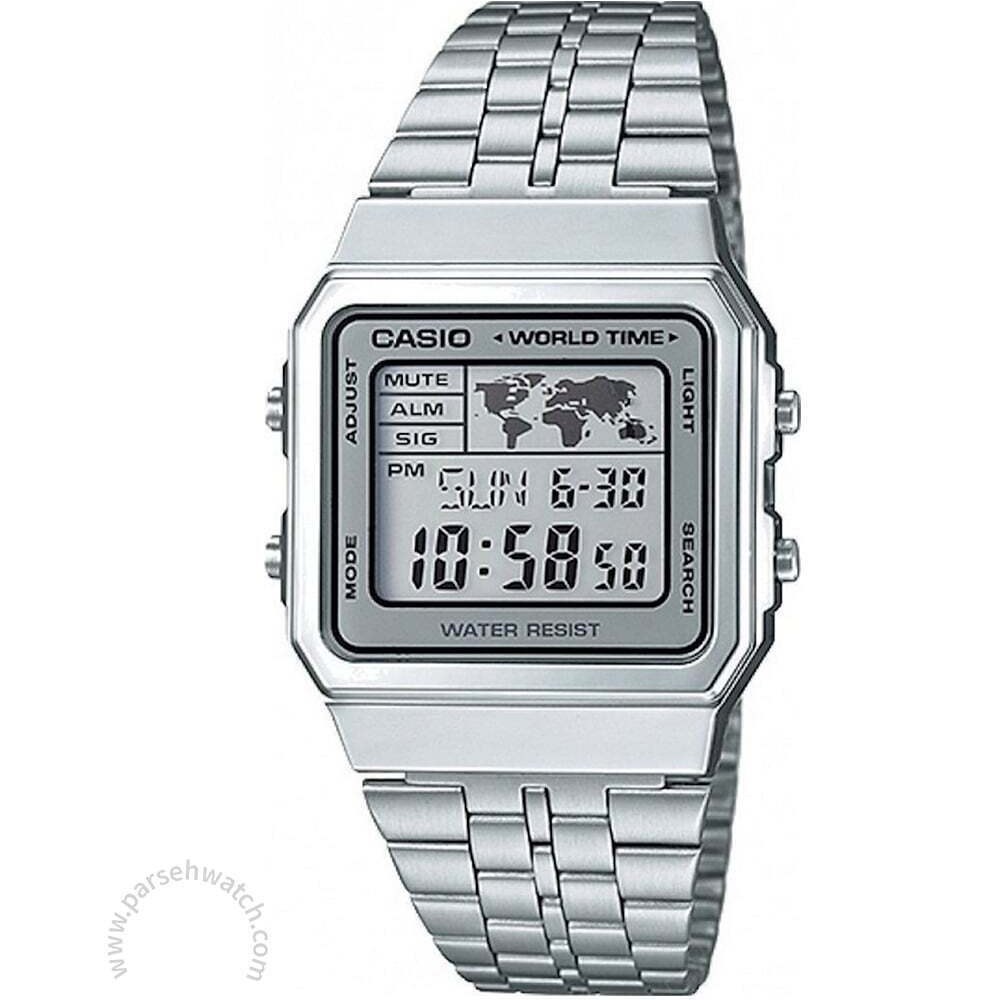 ساعت مچی دیجیتال کاسیو مدل A500WA-7DF با بند استیل