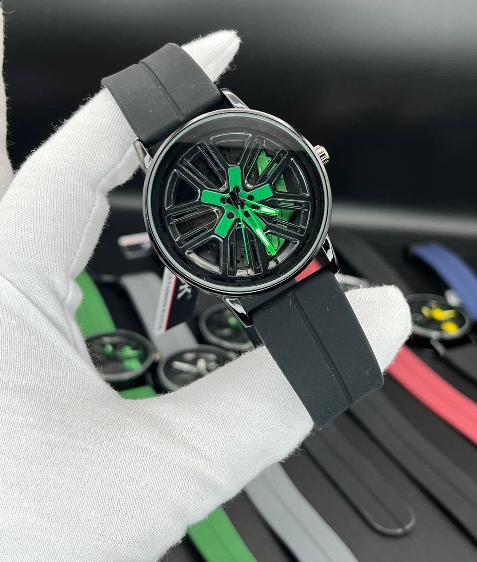 ساعت مچی، طرح رینگ متحرک، سال 1404، رینگ سبز