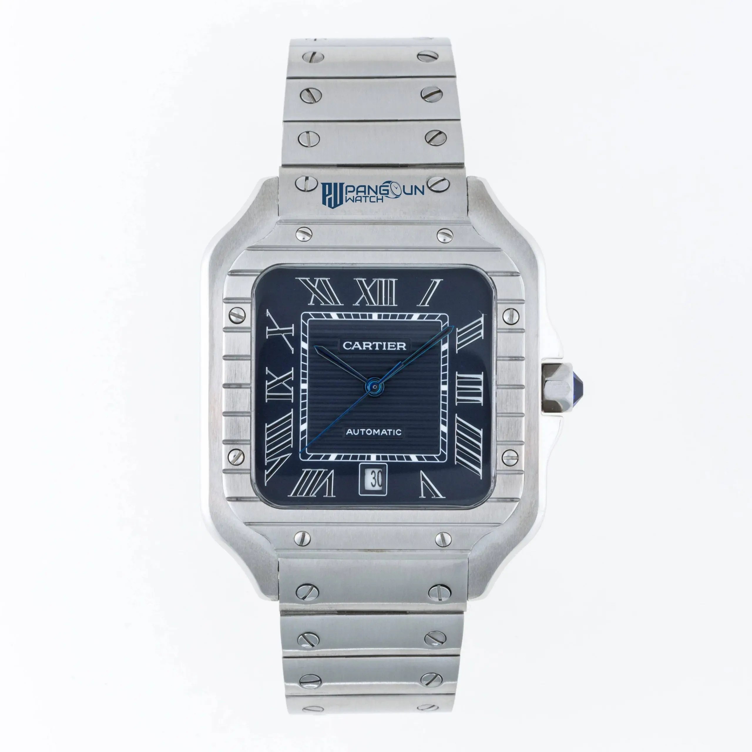 ساعت مردانه کارتیه مدل سانتوس اتوماتیک بند فلزی