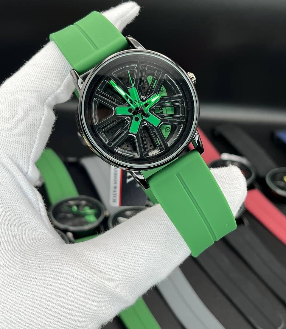 ساعت طرح رینگ متحرک 1404 رینگ سبز