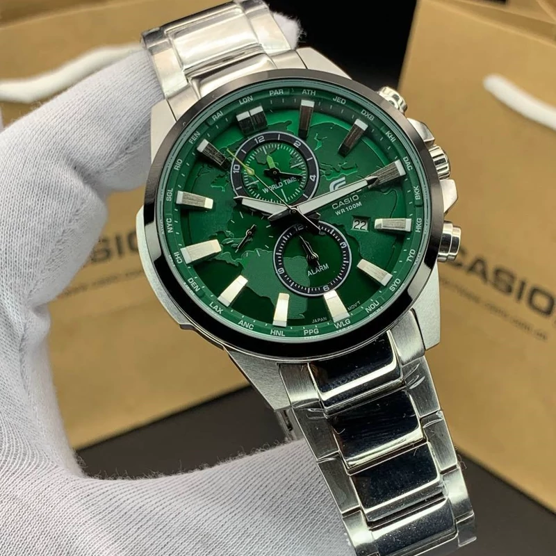 ساعت مچی مردانه کاسیو ادیفایس casio edifice EFR-303DB-3AVUPR بند و قاب استیل رنگ ثابت،مسترکوالیتی.