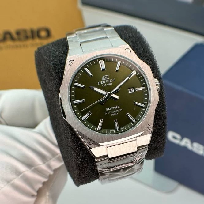 ساعت  مچی کاسیو  ادیفایس Casio Edifice EFR-S108D-3AV  بند استیل رنگ ثابت ،مسترکوالیتی