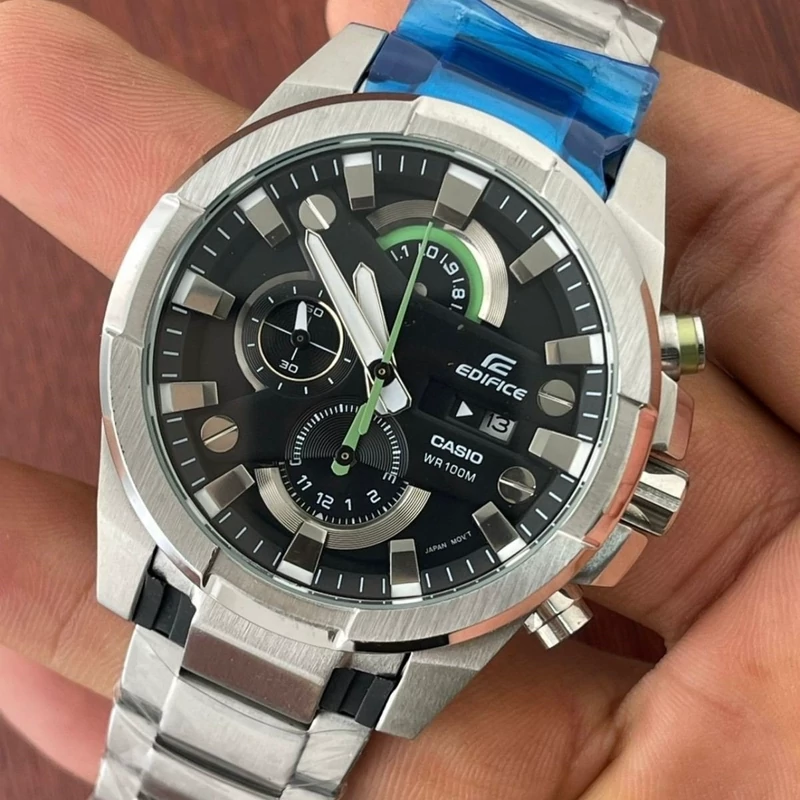 ساعت مچی مردانه کاسیو  ادیفایس casio edifice EFR-540D بند و قاب استیل رنگ ثابت،مسترکوالیتی.