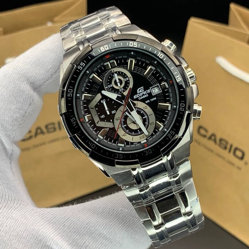 ساعت مچی مردانه کاسیو ادیفایس casio edifice EFR-539D-1AV بند و قاب استیل رنگ ثابت،مسترکوالیتی.
