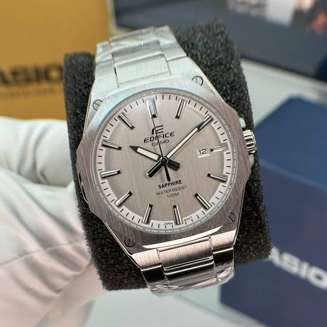 ساعت  مچی کاسیو  ادیفای Casio Edifice EFR-S108D-7AVUE  بند استیل رنگ ثابت ،مسترکوالیتی