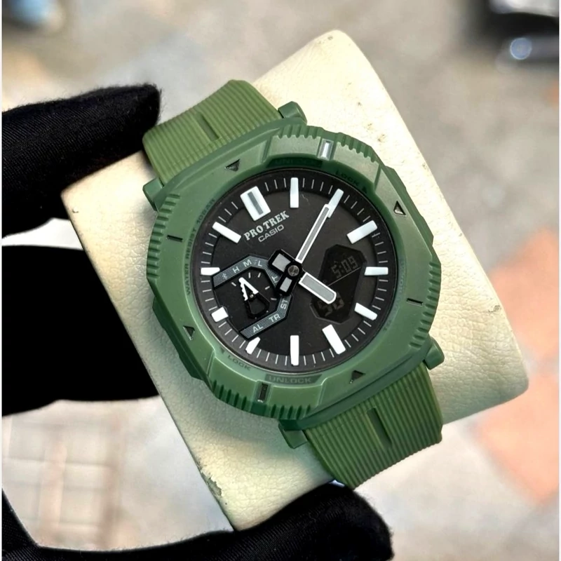 ساعت مچی کاسیو پروترک CASIO PRO TREK های کوالیتی رنگ سبز