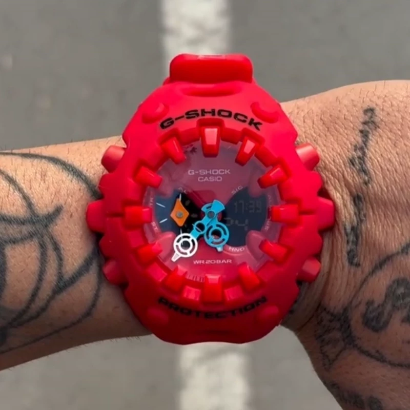 ساعت مچی کاسیو جی شاک G-SHOCK مدل GA-V01A مستر کوالیتی رنگ قرمز