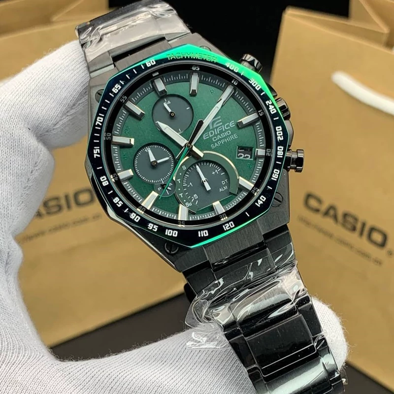 ساعت مچی مردانه کاسیو ادیفایس casio edifice EQB-1100XDC-1A بند و قاب استیل رنگ ثابت،مسترکوالیتی.