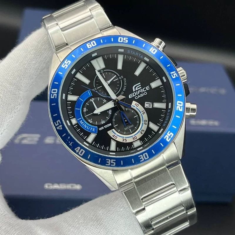 ساعت مچی مردانه کاسیو  ادیفایس casio edifice EFV-620D-1A2V بند و قاب استیل رنگ ثابت،مسترکوالیتی.