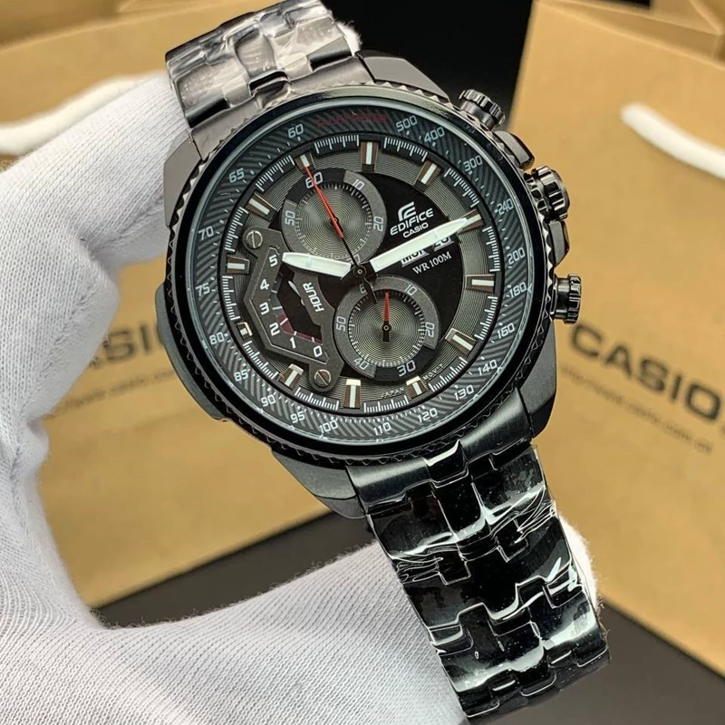ساعت مچی مردانه کاسیو ادیفایس casio edifice EF-558DC-1AV بند و قاب استیل رنگ ثابت،مسترکوالیتی.