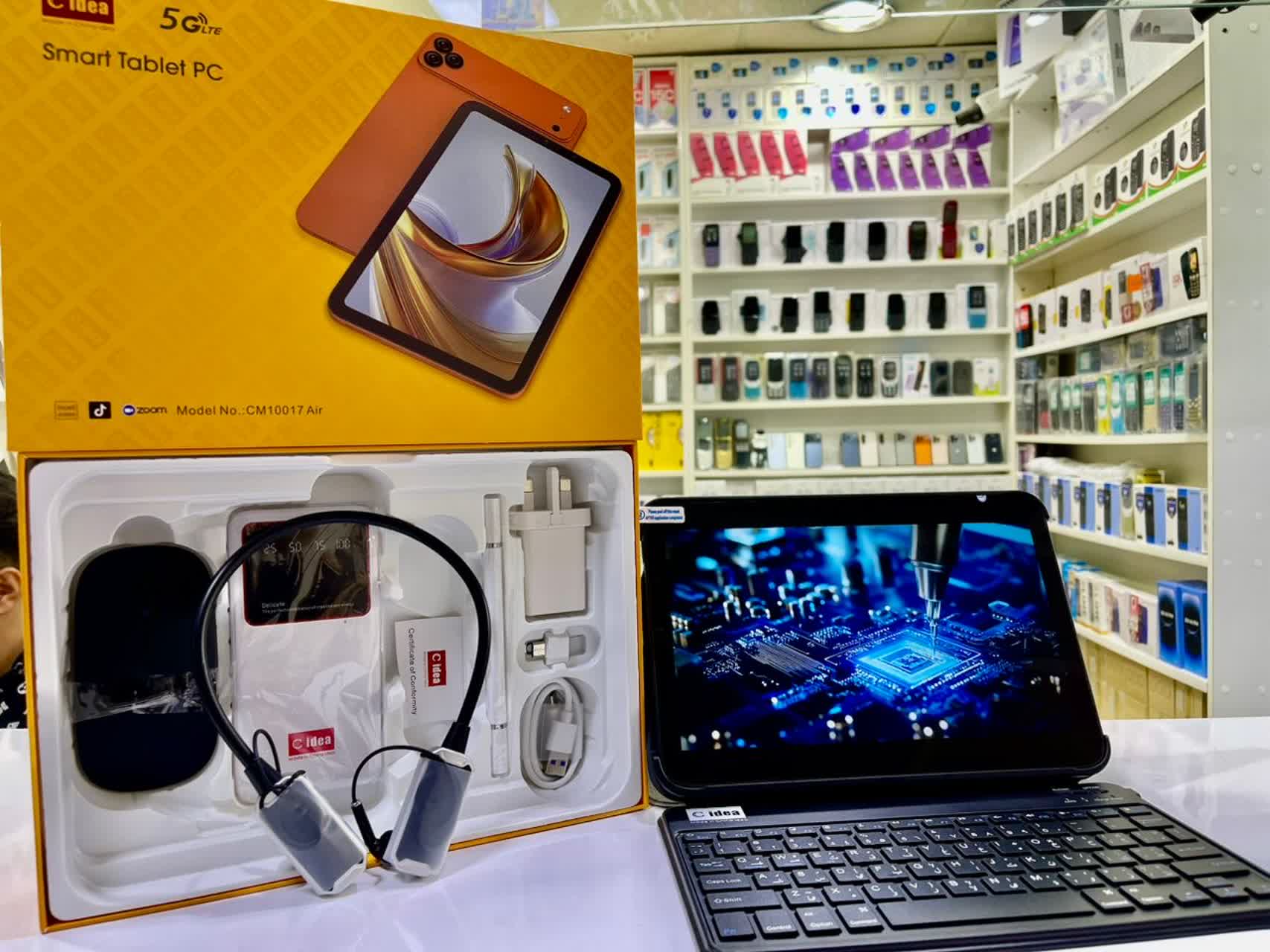 تبلت c idea سیدیا CM10017 Air  | همراه هدست گردنی /پاوربانک حافظه 64 رم 4 گیگابایت واقعی