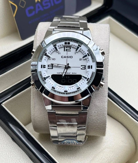 ساعت مچی مردانه کاسیو مدل AMW-870D-1AV با بند استیل